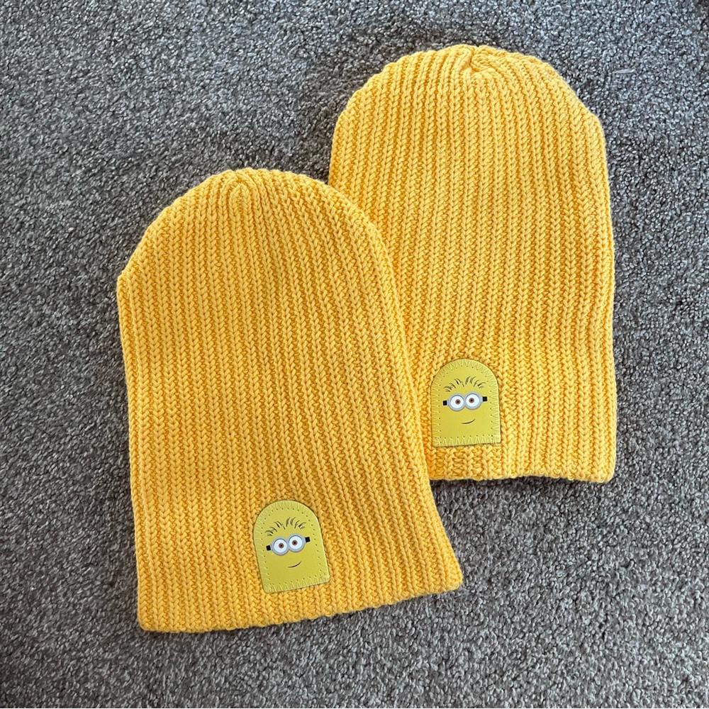 Set of 2 new Love Your Melon Minion beanies